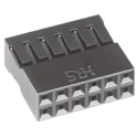 Hirose A1 Series Straight Cable PCB Socket, 10-Contact, 2 Row, 2.54 mm Pitch Crimp A1-10D-2.54C