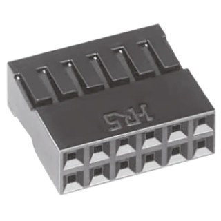 Hirose A1 Series Straight Cable PCB Socket, 10-Contact, 2 Row, 2.54 mm Pitch Crimp A1-10D-2.54C