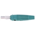 RS PRO Green Male Banana Plug 4 mm Connector Screw Termination 60V dc 16A Nickel Plating 930726104