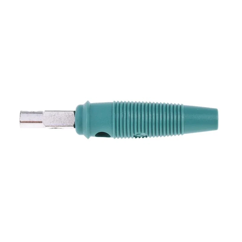 RS PRO Green Male Banana Plug 4 mm Connector Screw Termination 60V dc 16A Nickel Plating 930726104