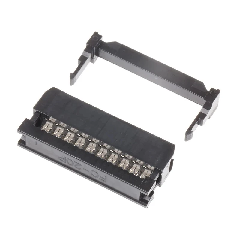 RS PRO 20-Way IDC Connector Female for Cable Mount, 2-Row, 500V DC, 1A Current Rated, Right Angle Orientation 642-4941