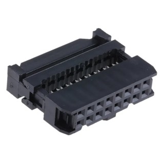 RS PRO 16-Way IDC Connector Female for Cable Mount, 2 Row, 500V DC, 1A Current, Gold over Nickel Plating 642-4957