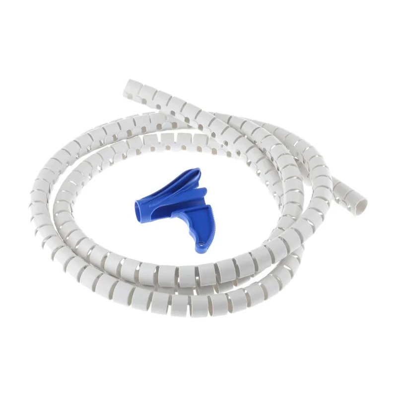 HellermannTyton Spiral Cable Wrap Grey Polypropylene 2m Length 13-16mm Cable Diameter 161-64205 HWPP16L2-PP-GY