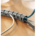 HellermannTyton Spiral Cable Wrap 27 mm Cable Diameter Polypropylene Grey Helawrap Series 161-64405 HWPP25L2-PP-GY