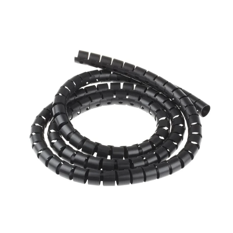 HellermannTyton Spiral Cable Wrap Black Polypropylene 23-27 mm Cable Diameter 2m Length 161-64404 HWPP25L2-PP-BK