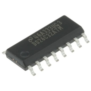 Texas Instruments Line Receiver 3 State 16-Pin SOIC CMOS Logic Family DS26C32ATM/NOPB