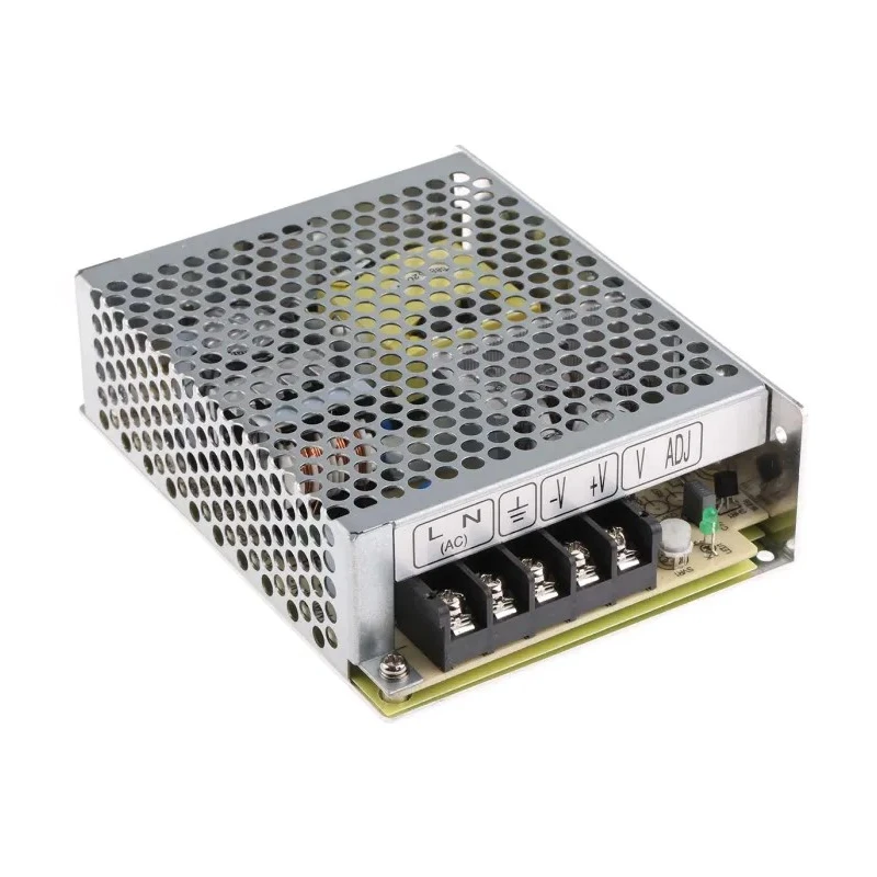 MEAN WELL RS-75-15 Switching Power Supply 15V DC, 75W, 5A Output, Chassis Mount RS-75-15