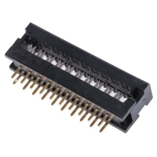 RS PRO 20-Way IDC Connector Male for Cable, 2 Row, 250V, 3A, Brass Contacts, Gold Plated 642-5039