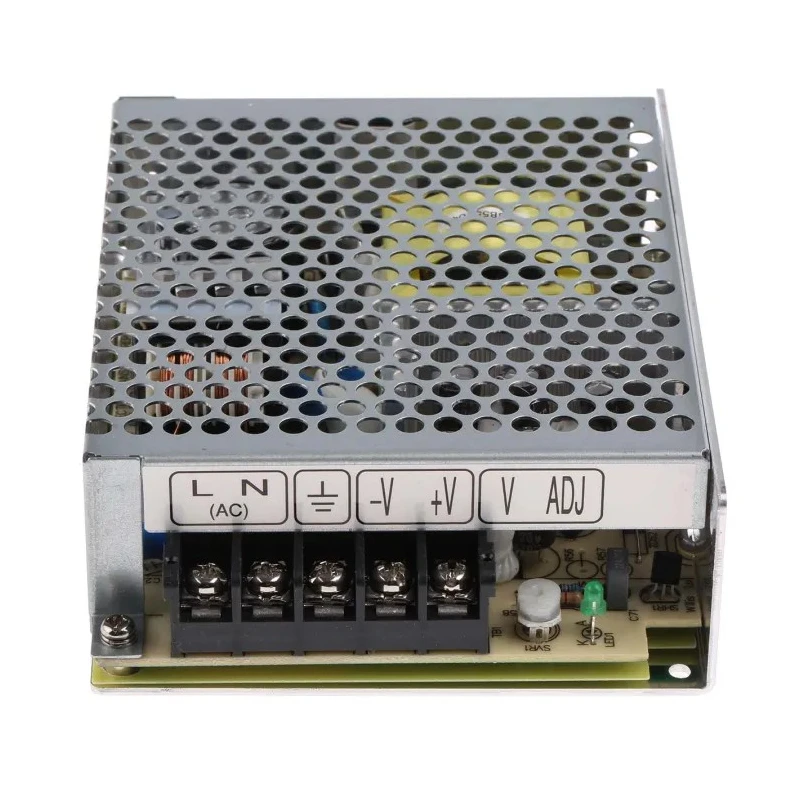 MEAN WELL RS-75-15 Switching Power Supply 15V DC, 75W, 5A Output, Chassis Mount RS-75-15
