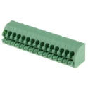 Phoenix Contact PTSA 1.5/15-3.5-F Series 45° PCB Terminal Block, 15 Contacts, 3.5 mm Pitch, 1 Row 1985098