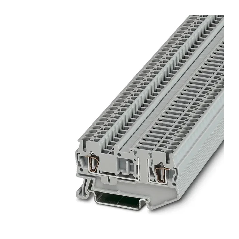 Phoenix Contact ST 2.5-TG Series Disconnect Terminal Block, Grey, 16A, 400V, 1-Level, Spring Cage, Model 3038435