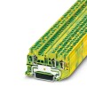 Phoenix Contact ST 2.5-TWIN-PE Series Earth Terminal Block Green, Yellow, 2.5mm², 3-Level, Spring Cage 3031267
