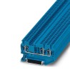 PHOENIX CONTACT Feed Through Terminal Block ST 2.5-TWIN BU Blue, 800V, 28A, Spring Cage 3031254