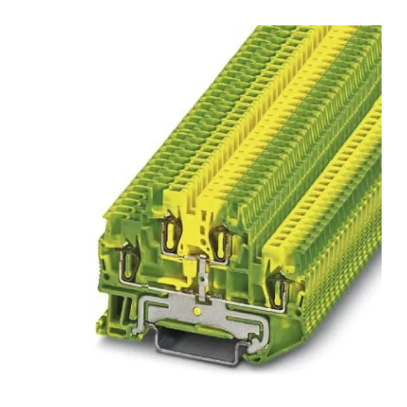 Phoenix Contact Double Level Terminal Block STTB 1.5-PE Series, 2-Level, Spring Cage, 0.08mm² to 1.5mm², 6kV 3036013