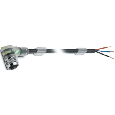 Phoenix Contact Sensor Actuator Cable Female 3 way Right Angle to 3 way Unterminated 24V Polyurethane Jacket 3 m 1694402