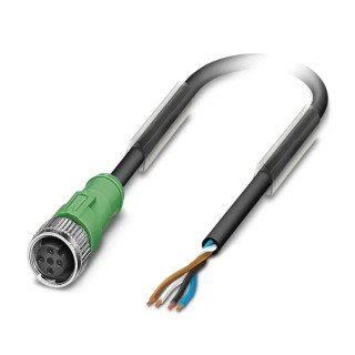 Phoenix Contact Sensor Actuator Cable 4 Way Straight to Female Unterminated, Polyurethane Jacket, 3 m 1668111