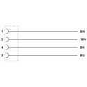 Phoenix Contact 4 Way Right Angle to Female 4 Way Unterminated Sensor Actuator Cable 3m 25V SAC-4P- 3.0-PUR/M12FR 1668234