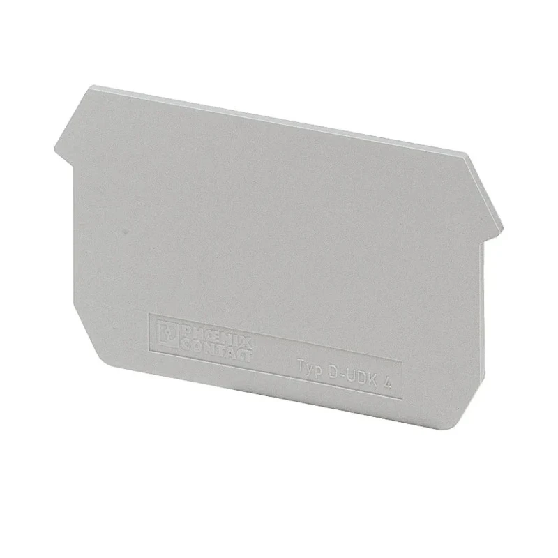 Phoenix Contact D-UDK Series End Cover for Use with DIN Rail Terminal Blocks Grey Polyamide 2775113