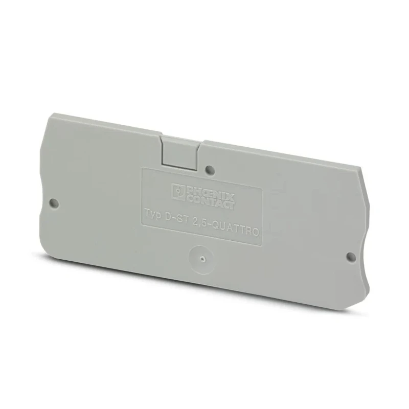 Phoenix Contact D-ST Series Non-Fuse DIN Rail Terminal Block End Cover Grey Polyamide 3030514