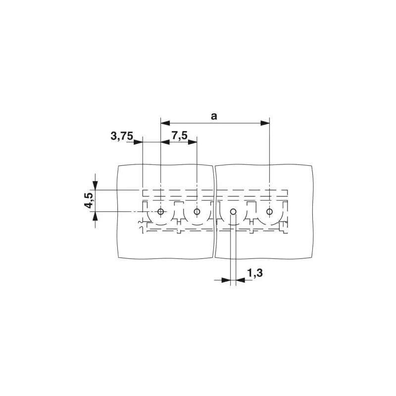 Phoenix Contact PT 2.5/11-7.5-H Series Straight PCB Terminal Block, 11 Contacts, 7.5 mm Pitch, 32A, 800V, 1 Row 1988192