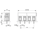 Phoenix Contact PT 2.5/11-7.5-H Series Straight PCB Terminal Block, 11 Contacts, 7.5 mm Pitch, 32A, 800V, 1 Row 1988192