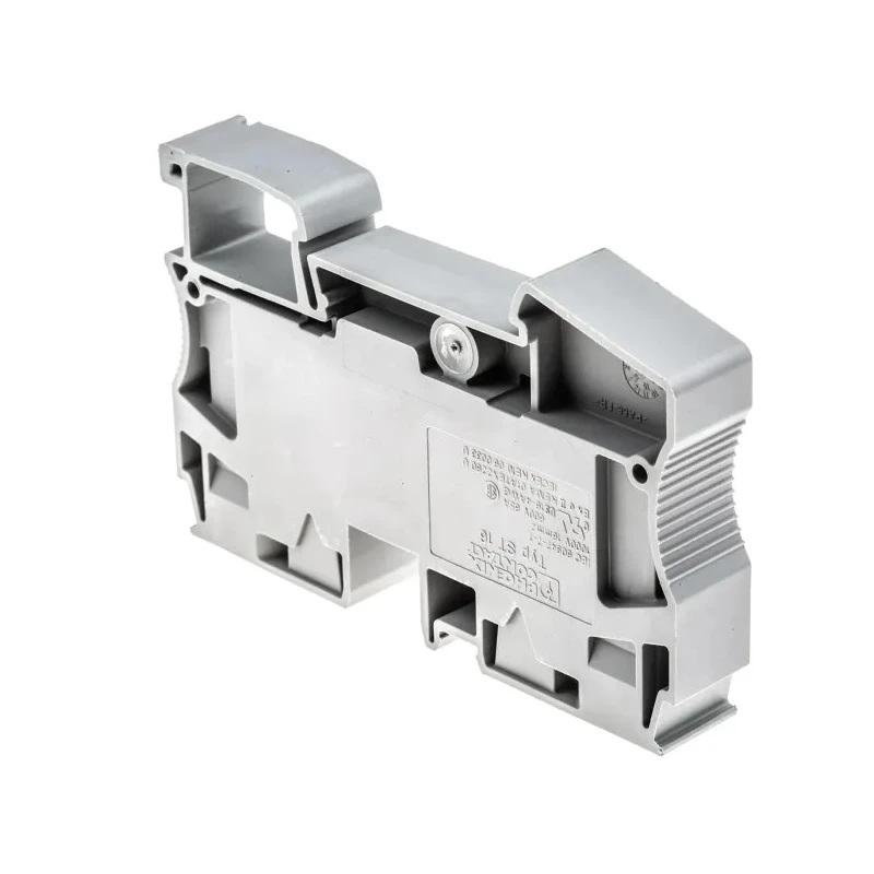 Phoenix Contact ST16 Series Feed Through Terminal Block Grey, 1.5mm² to 25mm², 1-Level, Spring Cage, 800V, 90A 3036149