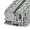 Phoenix Contact ST 35 Series Feed Through Terminal Block Grey, 125A Current, 1kV Voltage, 2.5mm² to 35mm² Cable CSA 3036178