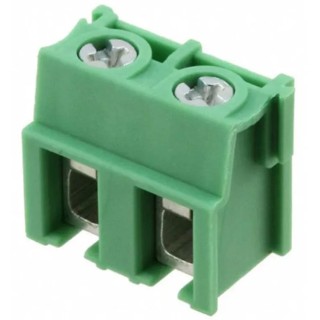 Phoenix Contact PT 2.5/2-7.5-V Series Right Angle PCB Terminal Block, 2 Contacts, 7.5 mm Pitch, 320V, 32A 1987957