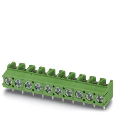Phoenix Contact COMBICON PT Series 10-Contact PCB Terminal Block, 5 mm Pitch, Right Angle, Screw Connection 1935394