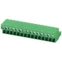Phoenix Contact Pluggable Terminal Block 8-Contact 5.08 mm Pitch 1 Row 12A 320V Polyamide Housing GREEN 1777345