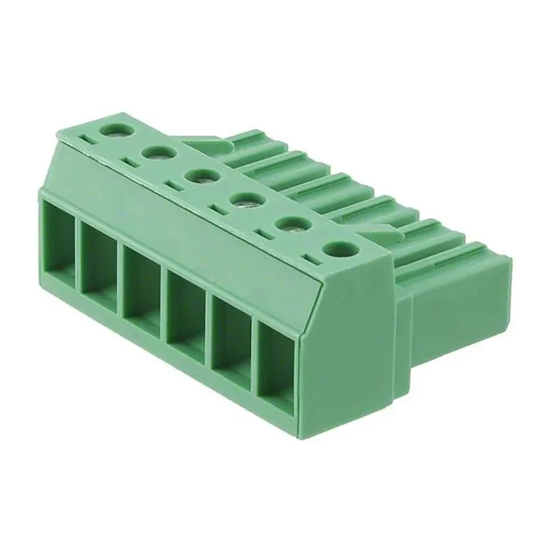 Phoenix Contact PC Series Pluggable Terminal Block 6-Contact 7.62 mm Pitch 1 Row 400V 20A Screw Connection Polyamide 1804946