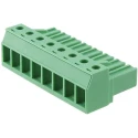 Phoenix Contact PC Series Pluggable Terminal Block 8-Contact 7.62 mm Pitch 1 Row 400V 20A Polyamide Housing 1804962