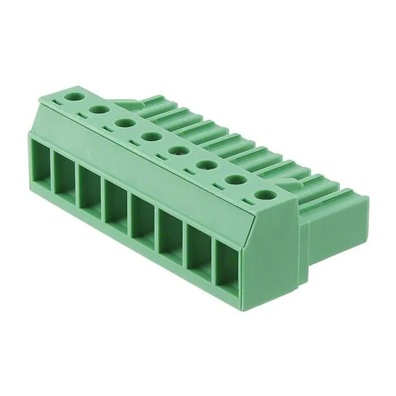 Phoenix Contact PC Series Pluggable Terminal Block 8-Contact 7.62 mm Pitch 1 Row 400V 20A Polyamide Housing 1804962