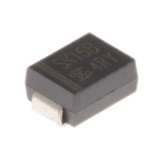 Taiwan Semiconductor 60 V 1 A Surface Mount Schottky Diode DO-214AA SK16B R4