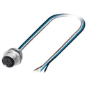 Phoenix Contact Male 8 way M12 to Unterminated 8 way Sensor Actuator Cable 500 mm 300V IP67 1523502