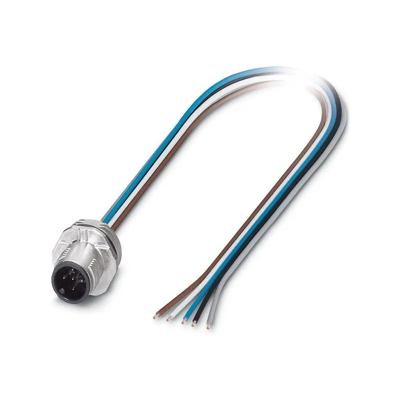 Phoenix Contact Sensor Actuator Cable Male 5 way Straight to 5 way Free Cable End Thermoplastic Elastomer Jacket 1520055