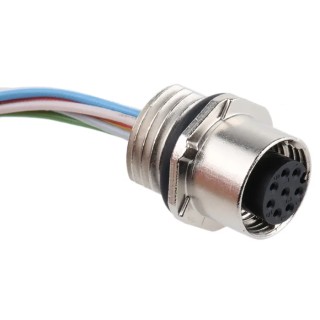 Phoenix Contact Female 8 Way M12 to 8 Way Unterminated Sensor Actuator Cable 30V 500mm Length SACC-E-FS-8CON-M16/0 1523476