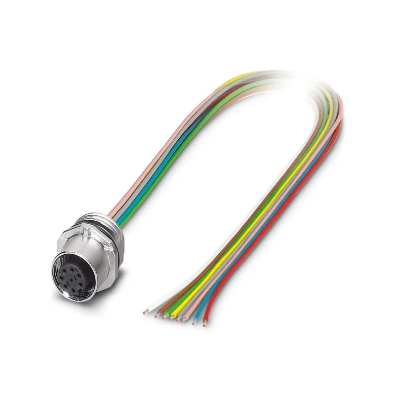 Phoenix Contact Female 8 Way M12 to 8 Way Unterminated Sensor Actuator Cable 30V 500mm Length SACC-E-FS-8CON-M16/0 1523476