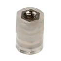 RS PRO Insulated Threaded Nylon Standoff M3, 10 mm Length, Hex Shape, Female/Female Thread 653-9324