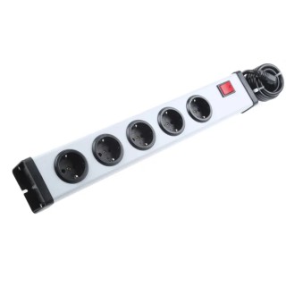 Bodo Ehmann 16A 250V 5 Gang Extension Lead, 1.5m Cable Type F - German Schuko 0201X00052301