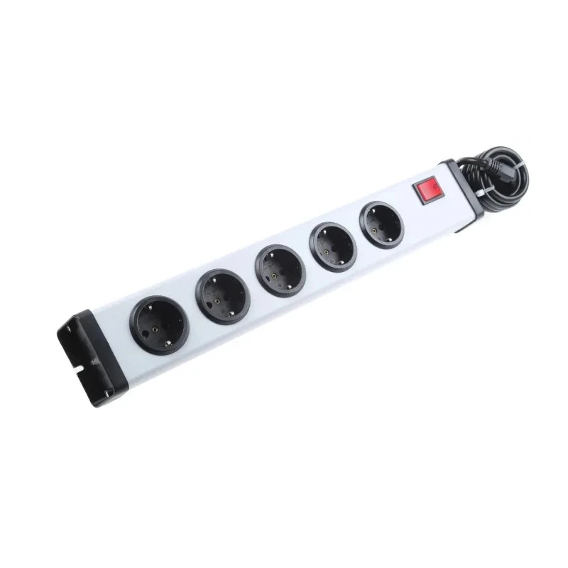 Bodo Ehmann 16A 250V 5 Gang Extension Lead, 1.5m Cable Type F - German Schuko 0201X00052301