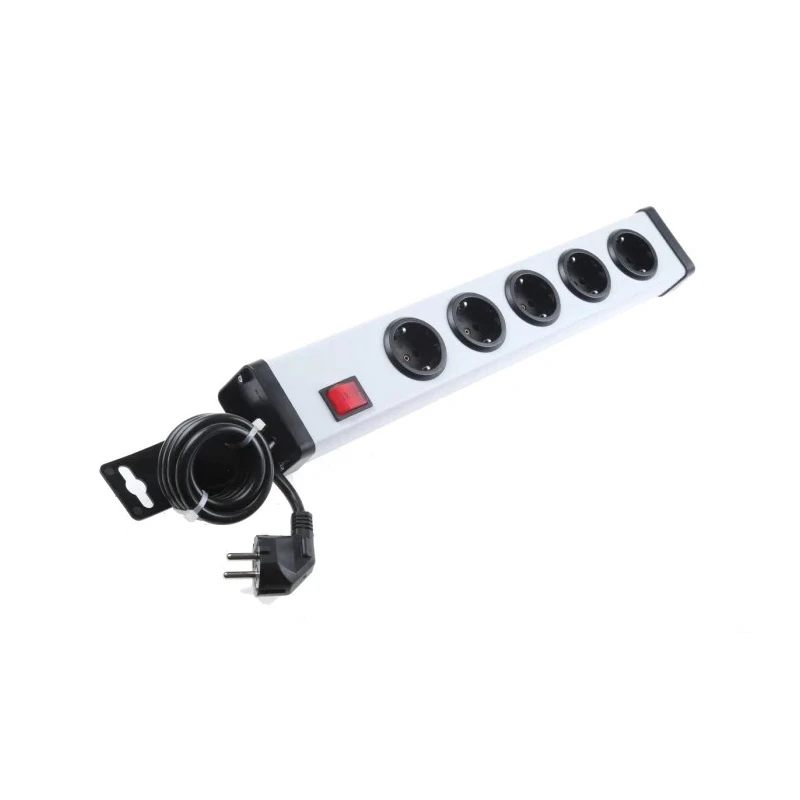 Bodo Ehmann 16A 250V 5 Gang Extension Lead, 1.5m Cable Type F - German Schuko 0201X00052301