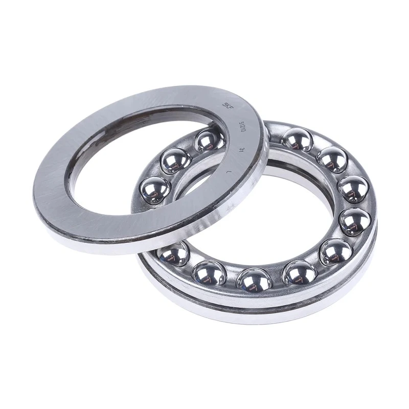 SKF 1 Row Thrust Ball Bearing 50 mm Inside Diameter, 78 mm Outside Diameter, 22 mm Race Width, Sheet Metal Cage, Steel 51210