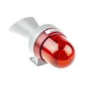 Werma 424 Series Red Horn-Beacon Combination IP65 24V ac/dc Free Stand 110 dB @ 1m Multi-tone IP65