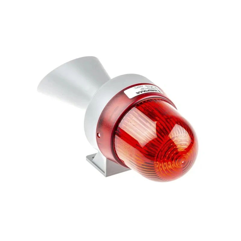 Werma 424 Series Red Horn-Beacon Combination IP65 24V ac/dc Free Stand 110 dB @ 1m Multi-tone IP65