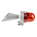 Werma 424 Series Red Horn-Beacon Combination IP65 24V ac/dc Free Stand 110 dB @ 1m Multi-tone IP65