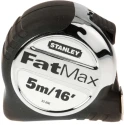 Stanley FatMax Tape Measure 5 m Length, 32 mm Blade Width, Bi-Material Case, Class II Accuracy 5-33-886