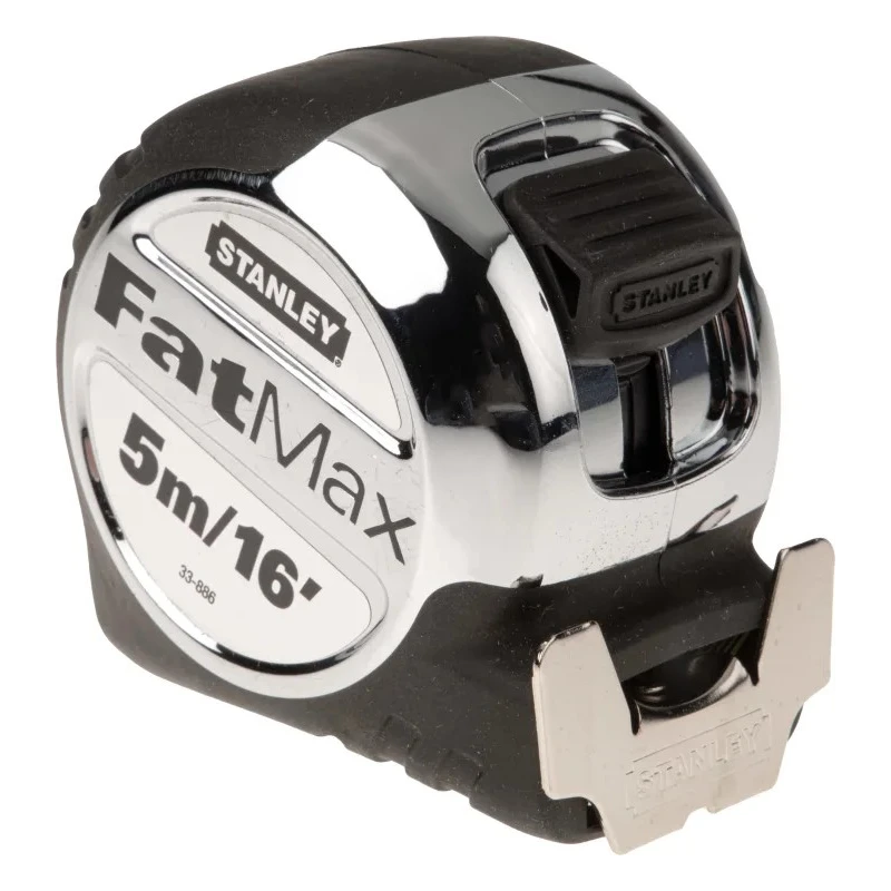 Stanley FatMax Tape Measure 5 m Length, 32 mm Blade Width, Bi-Material Case, Class II Accuracy 5-33-886