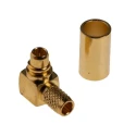 RS PRO 50 Ω Coaxial Connector Cable Male MCX, Right Angle Body, Micro Miniature, Gold Plated Brass Contacts 656-0069