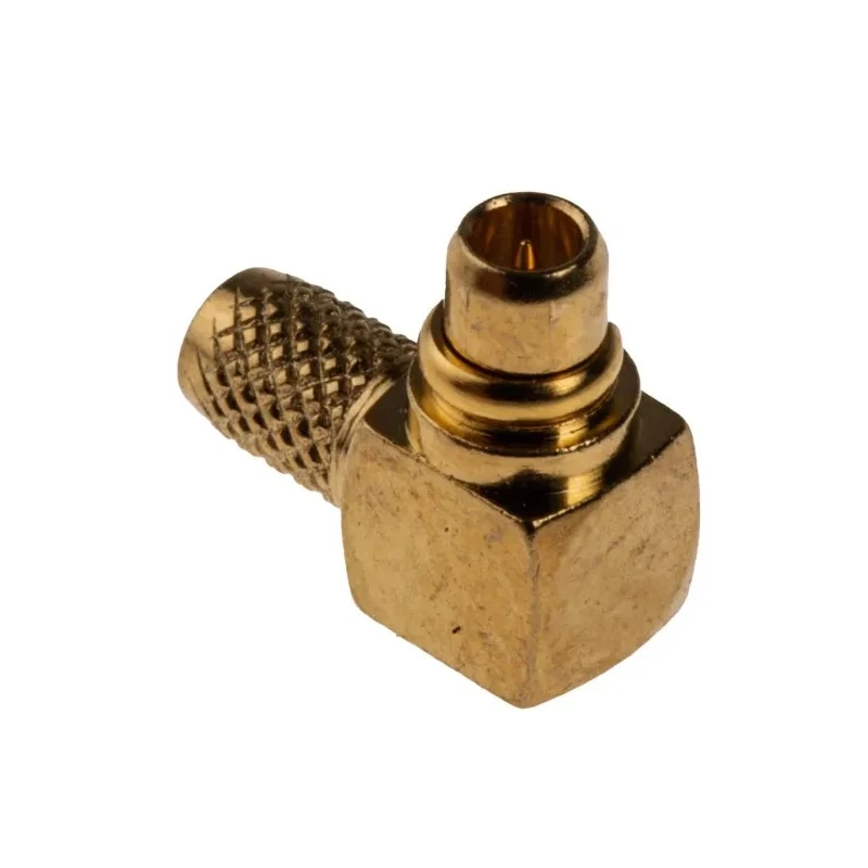 RS PRO 50 Ω Coaxial Connector Cable Male MCX, Right Angle Body, Micro Miniature, Gold Plated Brass Contacts 656-0069